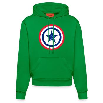 Star France - Sweat à capuche bio ajusté fabriqué en UE - City Green - Devant