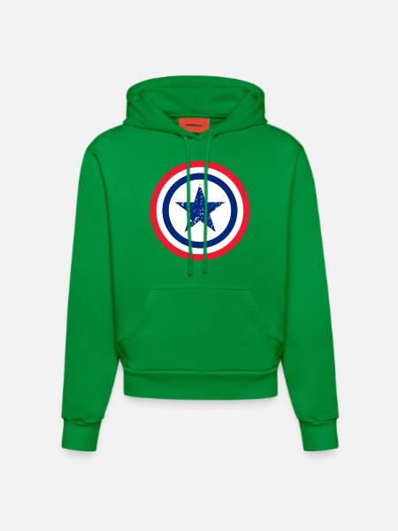 Star France - Sweat à capuche bio ajusté fabriqué en UE - City Green