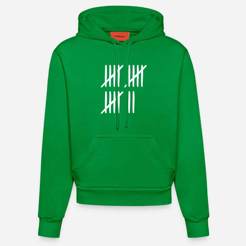 Anniversaire de 17 ans - Sweat à capuche bio ajusté fabriqué en UE - City Green