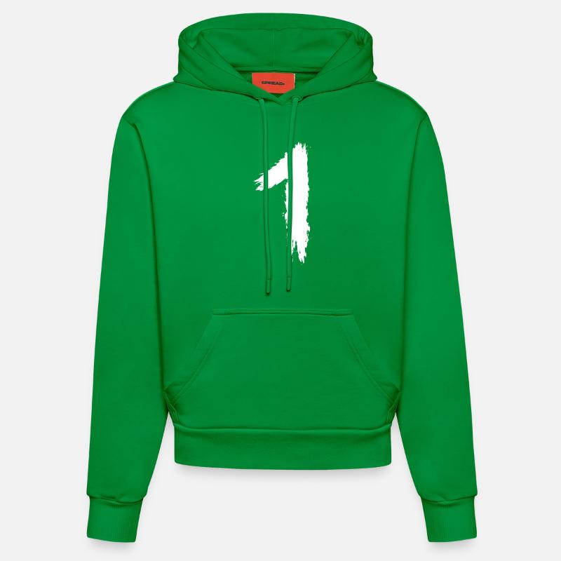 Numéro 1 - Sweat à capuche bio ajusté fabriqué en UE - City Green