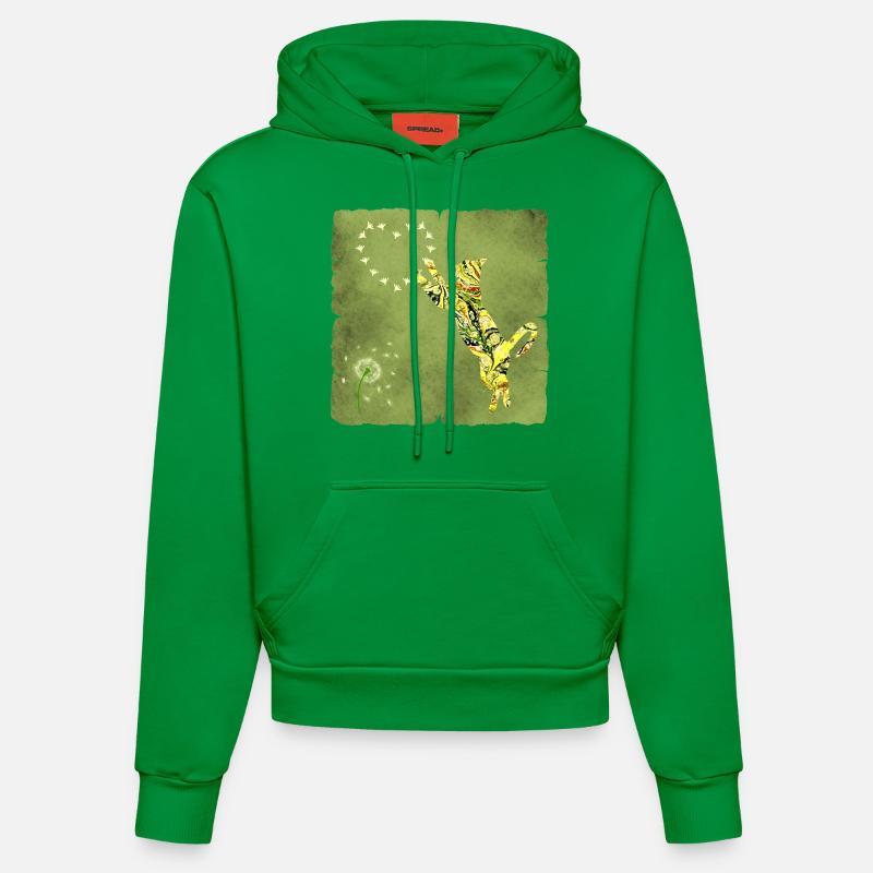 katzi e 277 - Sweat à capuche bio ajusté fabriqué en UE - City Green