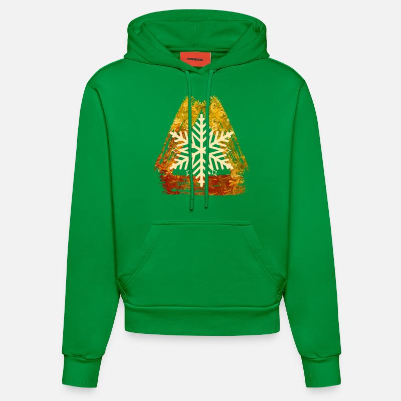 Flocon de neige E 99 - Sweat à capuche bio ajusté fabriqué en UE - City Green