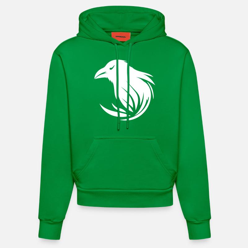 Corbeau intelligent - Sweat à capuche bio ajusté fabriqué en UE - City Green