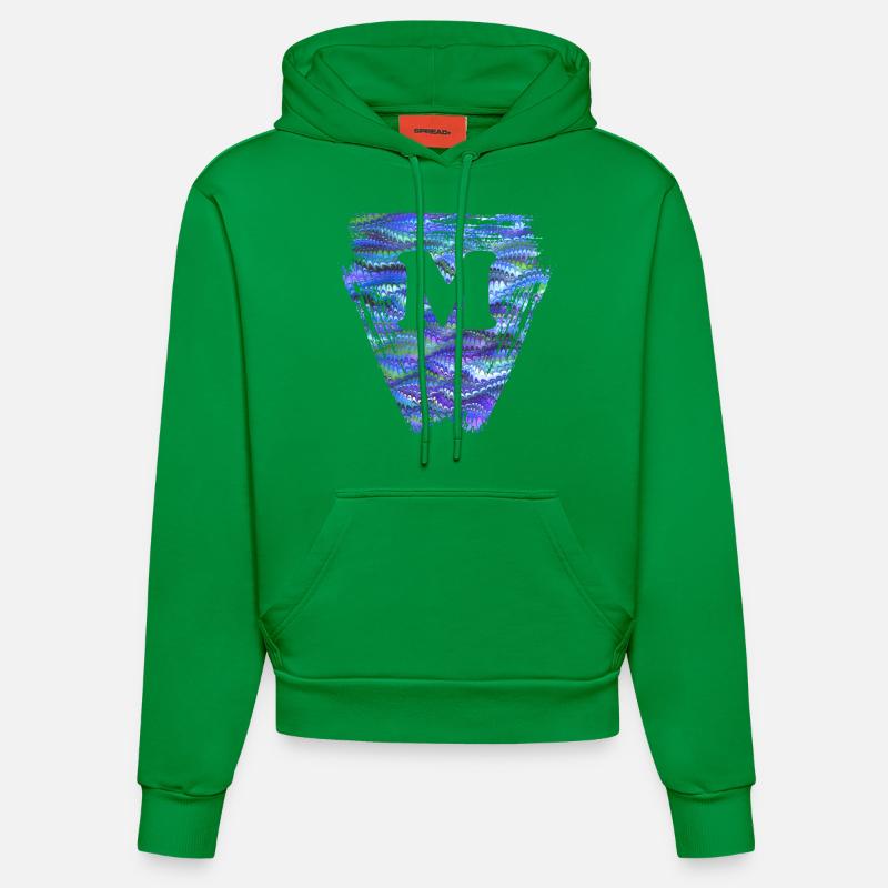 Dreieck E 103 m - Sweat à capuche bio ajusté fabriqué en UE - City Green