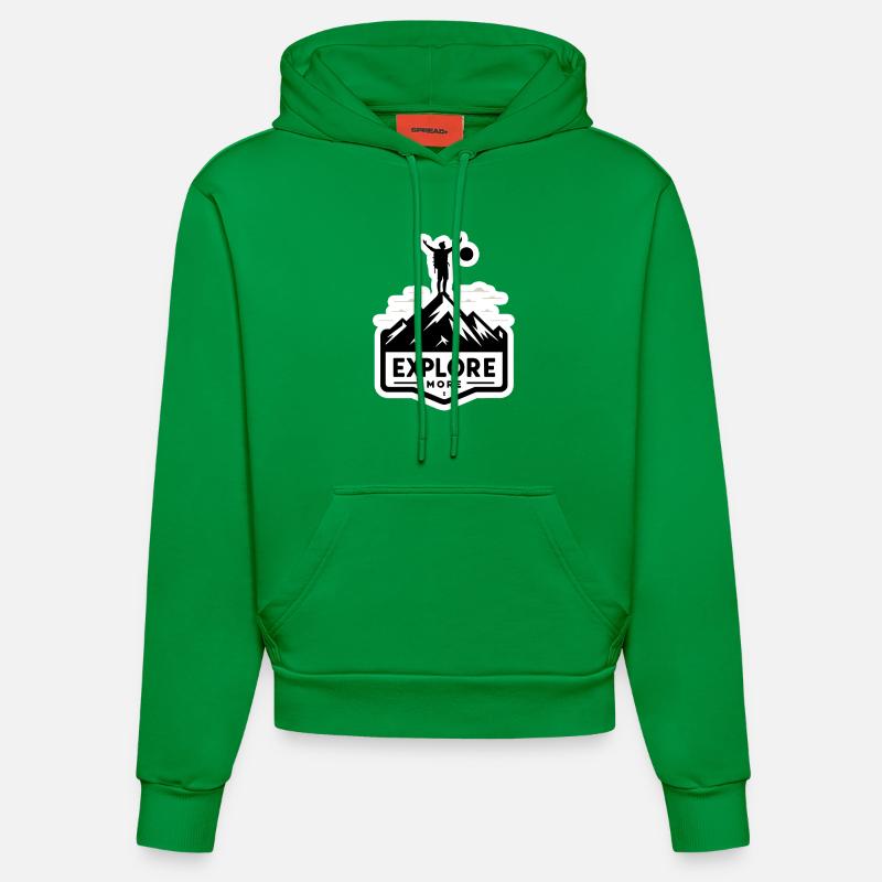 En savoir plus - Wanderer - Sweat à capuche bio ajusté fabriqué en UE - City Green