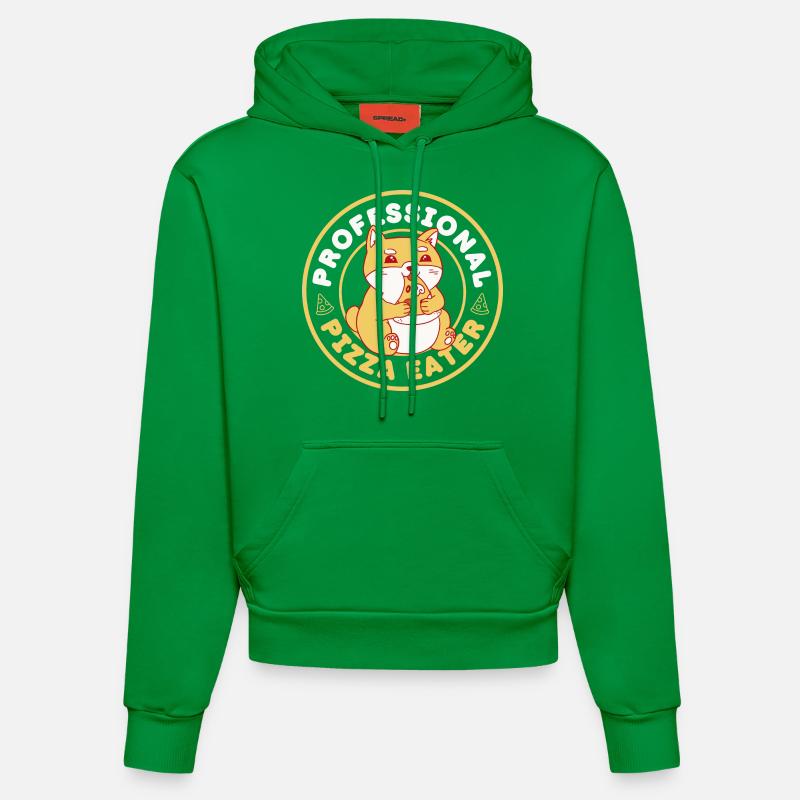 Mangeur de pizza professionnel - Sweat à capuche bio ajusté fabriqué en UE - City Green