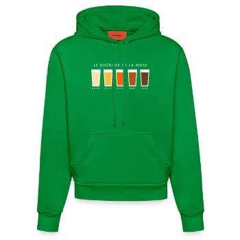 Biere degrade beer gradient (dd) - Organic Fitted Hoodie Made in EU - City Green - Vorne