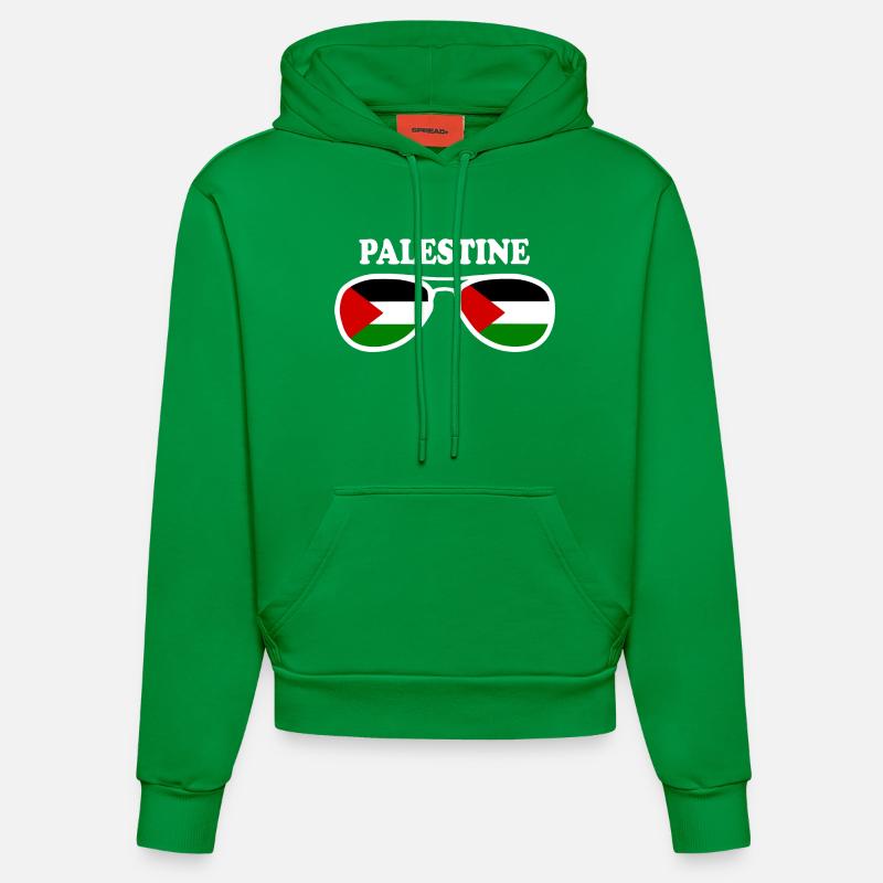 Palestina - Organic Fitted hettegenser produsert i EU - City Green