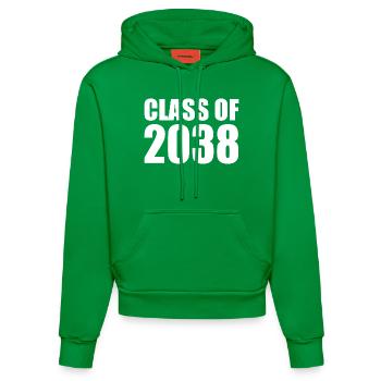 Class of 2038 - Organic Fitted Hoodie Made in EU - City Green - Front