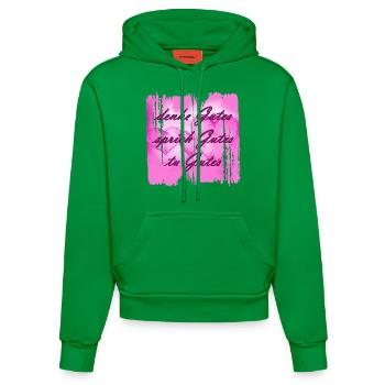 Pensez bien 1 - Sweat à capuche bio ajusté fabriqué en UE - City Green - Devant