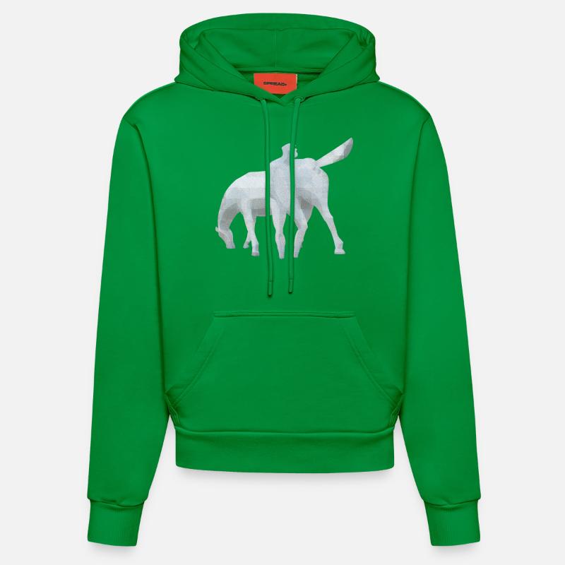 Peerd Ome Loeks - Sweat à capuche bio ajusté fabriqué en UE - City Green