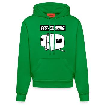 DDR Camping QEK junior - Sweat à capuche bio ajusté fabriqué en UE - City Green - Devant