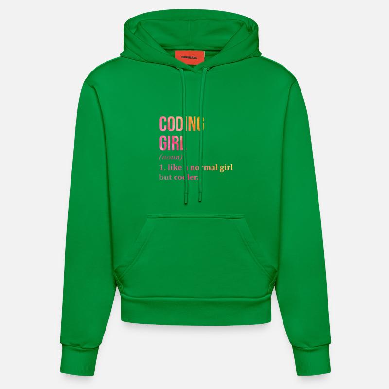 codage - Sweat à capuche bio ajusté fabriqué en UE - City Green