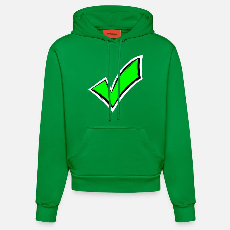 Coche crochets en noir vu - Sweat à capuche bio ajusté fabriqué en UE - City Green