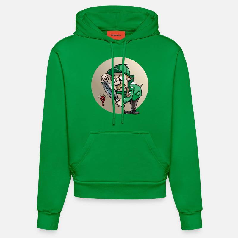 detective detective private investigationgator1 - Sweat à capuche bio ajusté fabriqué en UE - City Green