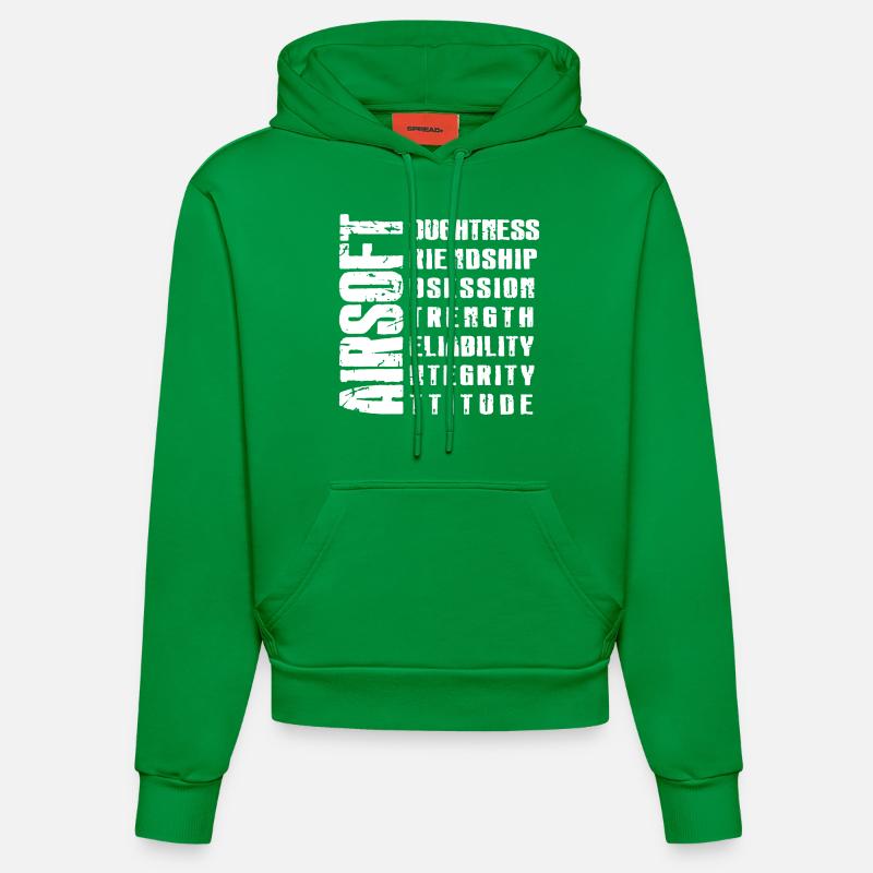Chemise Airsoft - Sweat à capuche bio ajusté fabriqué en UE - City Green