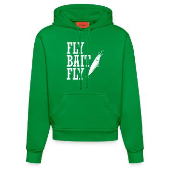Fishing Fishing Gift Bait Angler Fish Sport. - Organic Fitted Hoodie Made in EU - City Green - Front