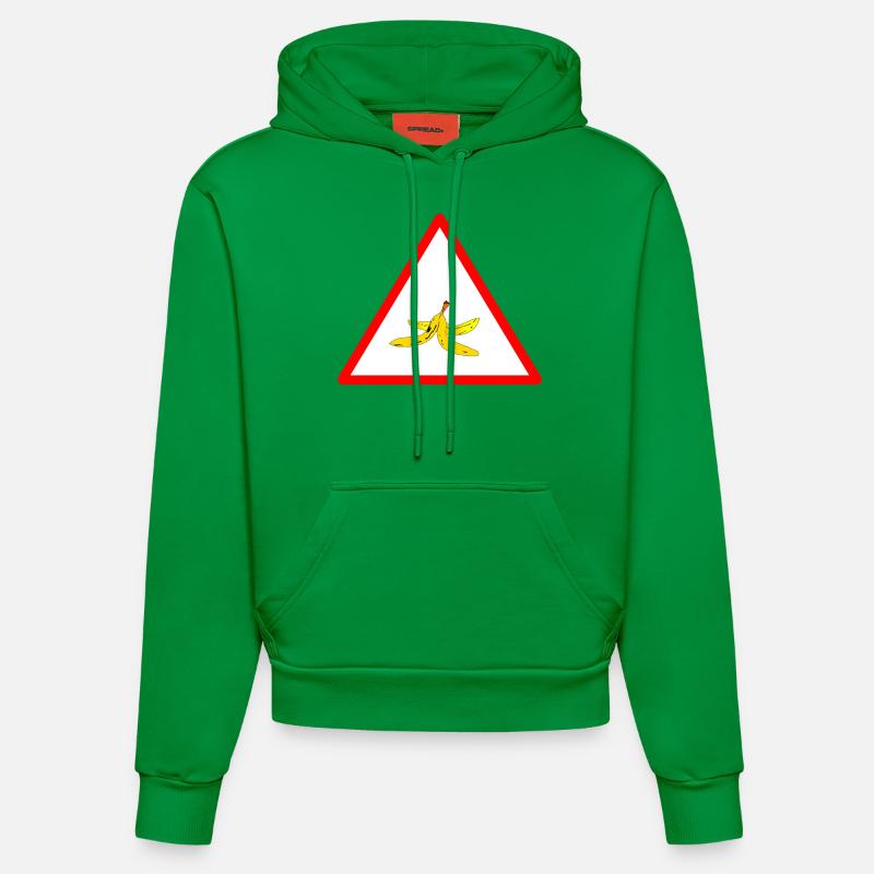 Attention Peau de banane - Sweat à capuche bio ajusté fabriqué en UE - City Green