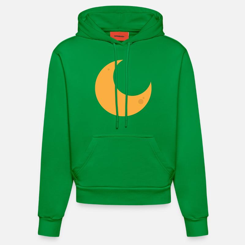lune - Sweat à capuche bio ajusté fabriqué en UE - City Green
