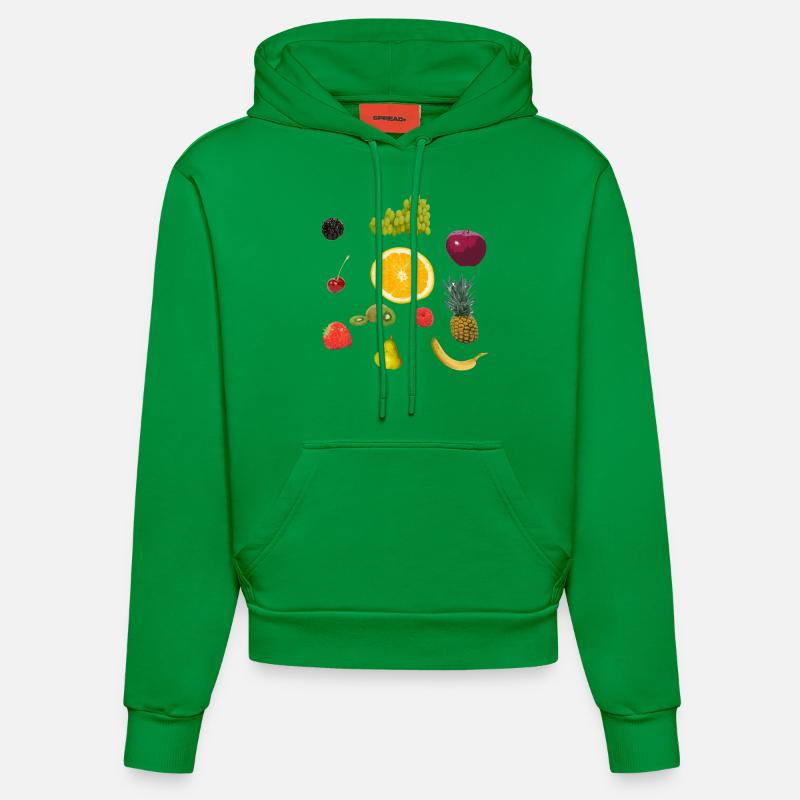 fruits - Sweat à capuche bio ajusté fabriqué en UE - City Green