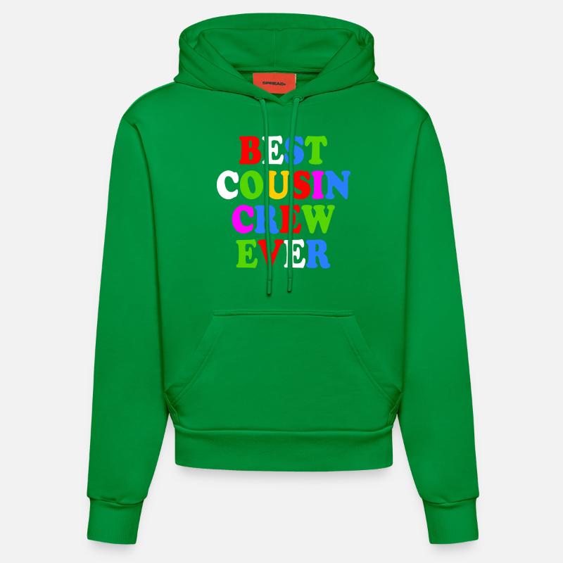 Best cousin crew ever - Sweat à capuche bio ajusté fabriqué en UE - City Green