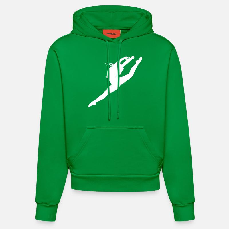 Ballerina Ballet Danse Danseuse Danse - Sweat à capuche bio ajusté fabriqué en UE - City Green