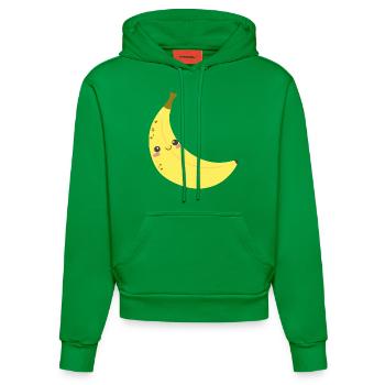 Happy banana perfect for kids - Organic Fitted Hoodie Made in EU - City Green - Front