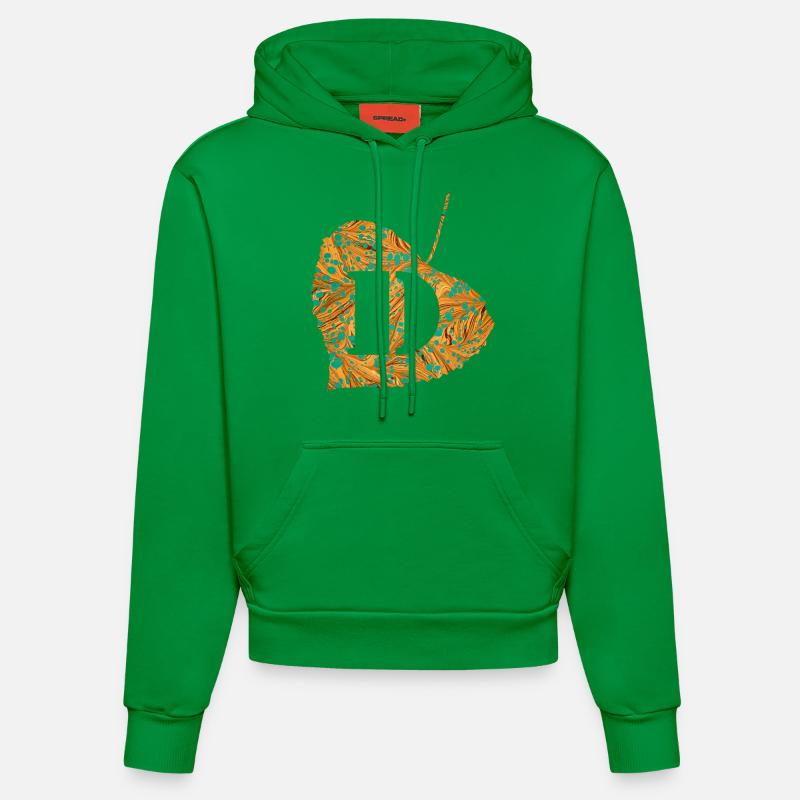 Feuille E 95 D - Sweat à capuche bio ajusté fabriqué en UE - City Green
