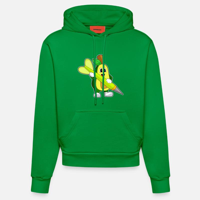 Dart à l’avocat - Sweat à capuche bio ajusté fabriqué en UE - City Green