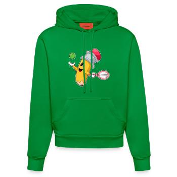 Bleistift Tennis Tennisschläger - Organic Fitted Hoodie Made in EU - City Green - Vorne