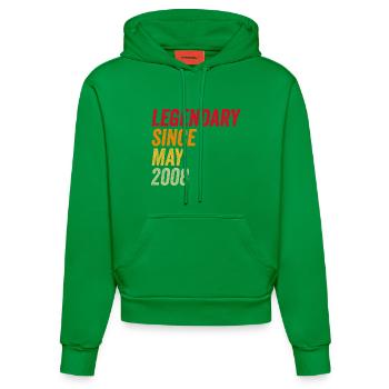 18. Geburtstag 18 Jahre Mai 2008 - Organic Fitted Hoodie Made in EU - City Green - Vorne