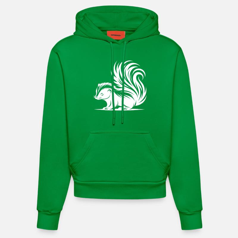Mignon bébé mouffette câlin - Sweat à capuche bio ajusté fabriqué en UE - City Green