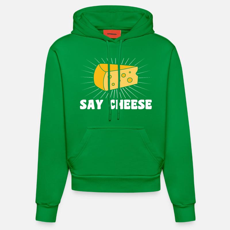 Dites fromage - Sweat à capuche bio ajusté fabriqué en UE - City Green