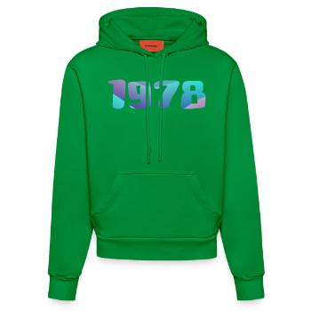 Cadeau Anniversaire 1978 Millésime 1978 Rétro 1978 - Sweat à capuche bio ajusté fabriqué en UE - City Green - Devant