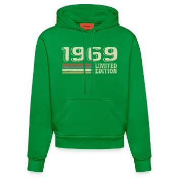 Jahrgang 1969 Geburtstag 1969 Jahrgang 1969 - Organic Fitted Hoodie Made in EU - City Green - Vorne