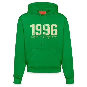 Original 1996 Retro 1996 Geburtstagsgeschenk 1996 - Organic Fitted Hoodie Made in EU - City Green - Vorne