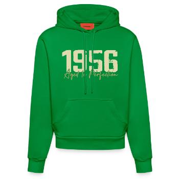 Original 1956 Rétro 1956 Cadeau d’anniversaire 1956 - Sweat à capuche bio ajusté fabriqué en UE - City Green - Devant