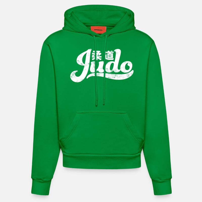 Judo - Sweat à capuche bio ajusté fabriqué en UE - City Green