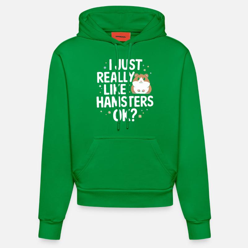 Hamster - Sweat à capuche bio ajusté fabriqué en UE - City Green