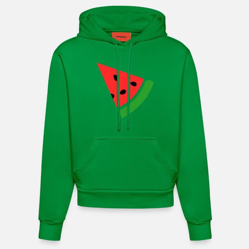 Melon pastèque - Sweat à capuche bio ajusté fabriqué en UE - City Green