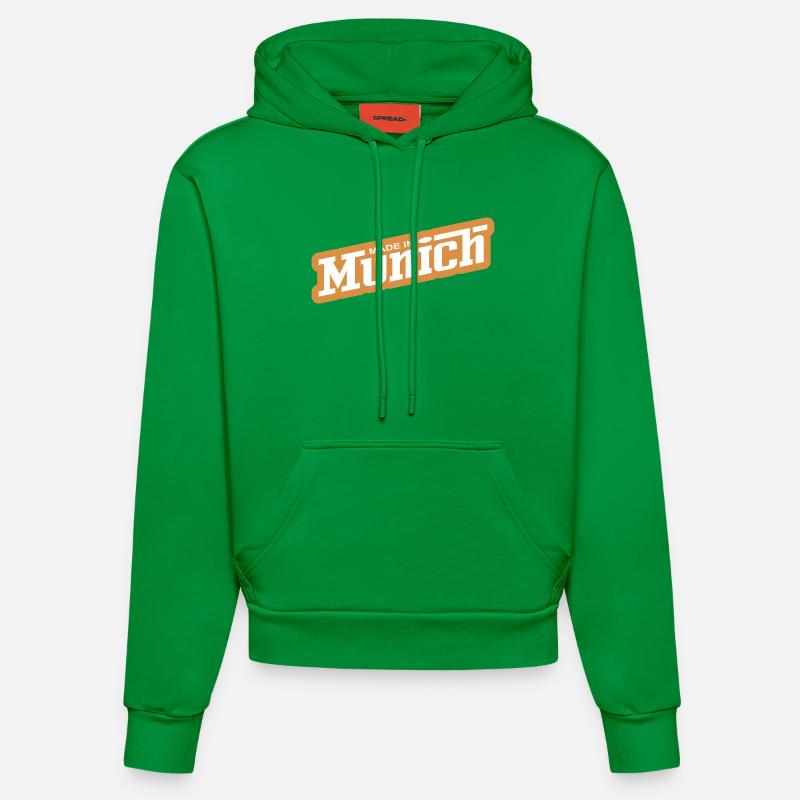 Munich - parce que c’est votre ville ! - Sweat à capuche bio ajusté fabriqué en UE - City Green