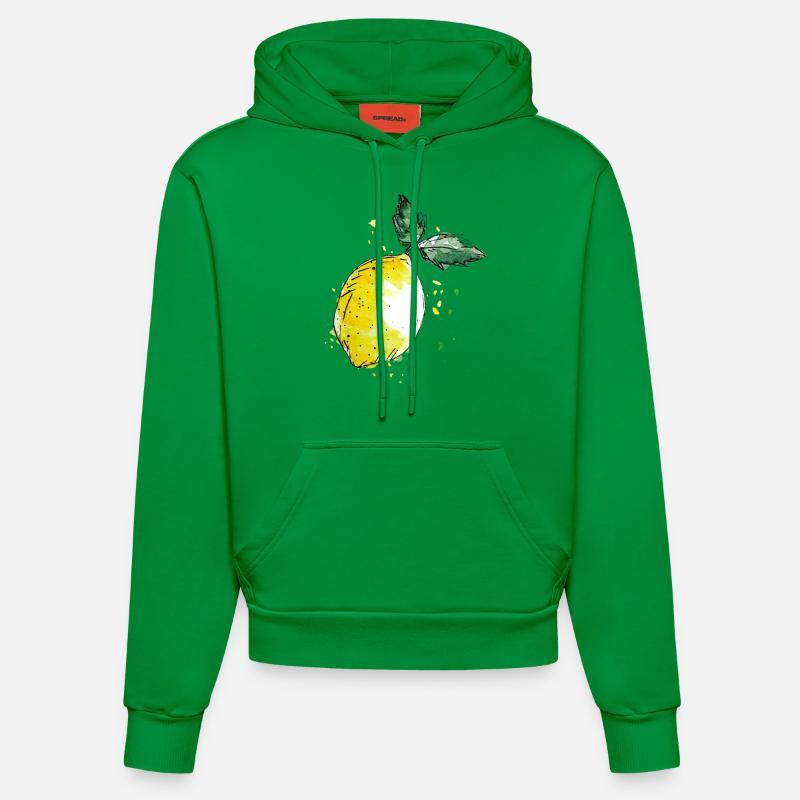 frais d'agrumes - Sweat à capuche bio ajusté fabriqué en UE - City Green