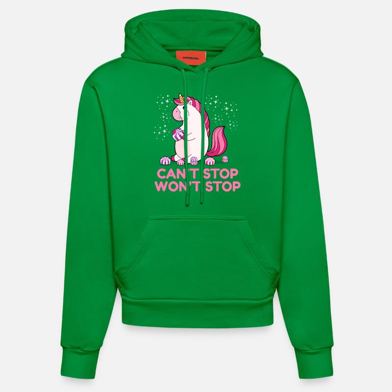 Impossible d'arrêter ne s'arrêtera pas - Sweat à capuche bio ajusté fabriqué en UE - City Green