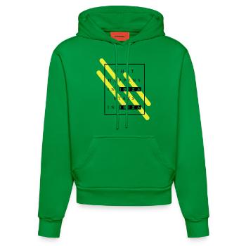 WHAT HAPPENS IN IBIZA STAYS IN IBIZA - Organic Fitted Hoodie Made in EU - City Green - Front