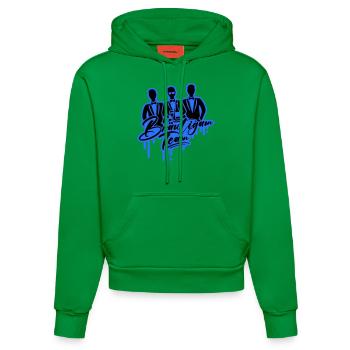 Enterrement de vie de garçon de l’équipe Groom - Sweat à capuche bio ajusté fabriqué en UE - City Green - Devant