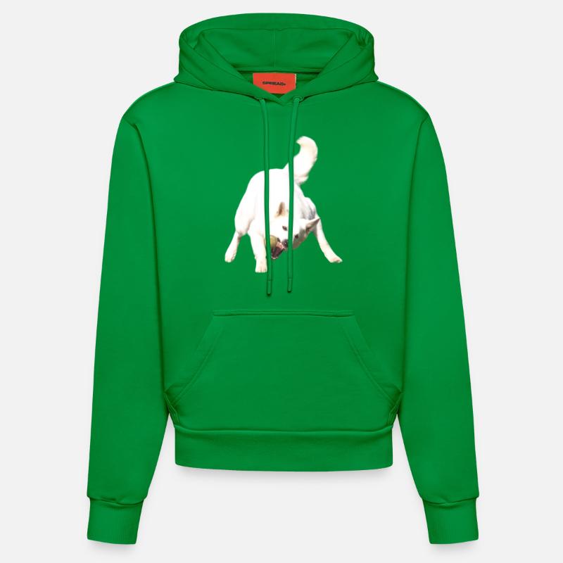Attraper le ballon - Sweat à capuche bio ajusté fabriqué en UE - City Green