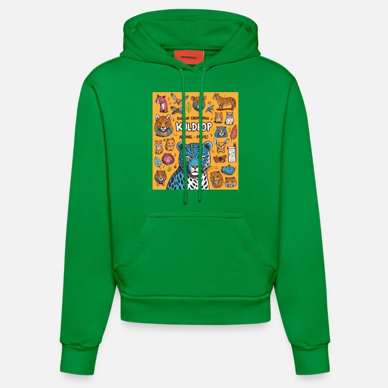 Kuldeop - Sweat à capuche bio ajusté fabriqué en UE - City Green