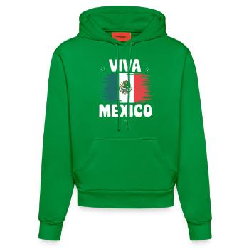 Mexiko Mexico Mexikanisch Spanisch - Organic Fitted Hoodie Made in EU - City Green - Vorne