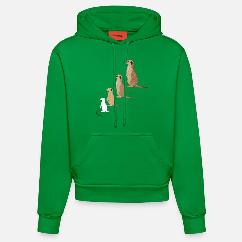 w_erdmaennchen - Sweat à capuche bio ajusté fabriqué en UE - City Green
