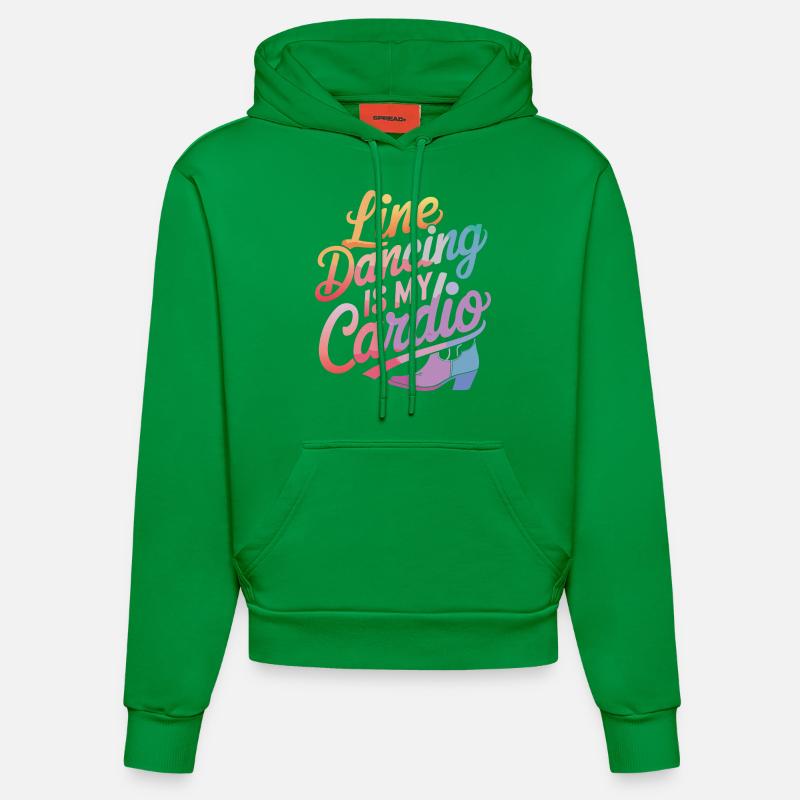 Danse en ligne Danseurs - Sweat à capuche bio ajusté fabriqué en UE - City Green